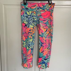 Lilly Pulitzer Floral Print Pants - Pink, Blue, Green, Orange